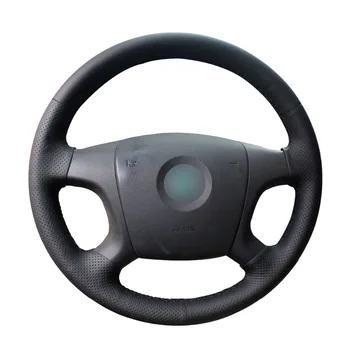 

Hand-stitched Black PU Artificial Leather Car Steering Wheel Cover for Skoda Fabia 2005-2009 Octavia 2004-2009 Roomster 2006