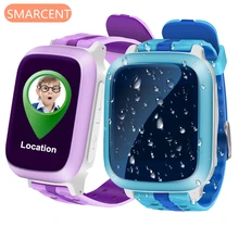 Life Waterproof GPS Smart Watch for Kids support Sim Card Anti-lost SOS Monitor Child Gift Smartwatch Phone Color Screen PK Q90