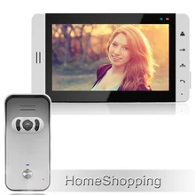 FREE SHIPPING New Wired 7″ Color TFT LCD White Touch Screen Video DoorPhone Intercom Kit With Doorbell Intercom Camera IN STOCK
