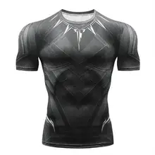 

2018 Marvel Captain America 2 Super Heroes Lycra Compression T-Shirt 3D Shirt Men's Fitness Wear Short Sleeve S-4XL