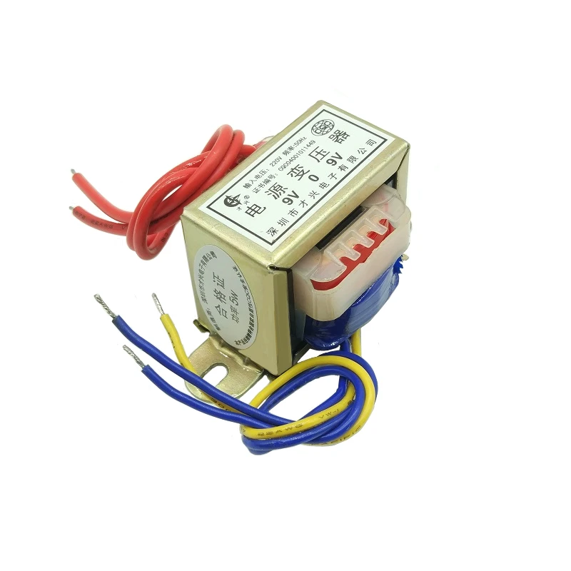 

EI41 5W transformer 220V to 6V/9V/12V/15V/18V/24V AC AC foot power DB-5VA Dual voltage (output three wires)