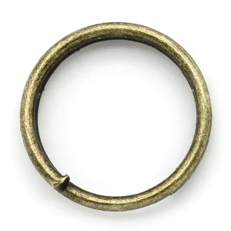 

DoreenBeads Alloy Split Jump Rings Round Antique Bronze 8mm( 3/8") Dia, 200 PCs