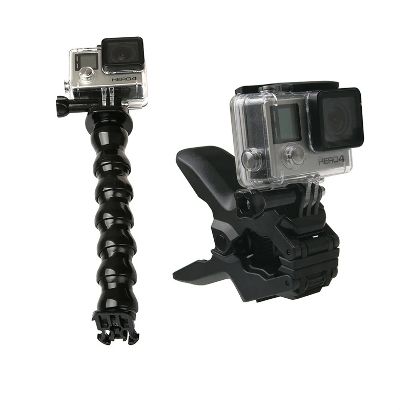 Flexible Snake Shaped Bracket Arm+ Vigorous clip Clamp Mount Holder For Gopro hero 7 6 5 4 Xiaomi Yi 4K SJCAM Camera Accessories (16)