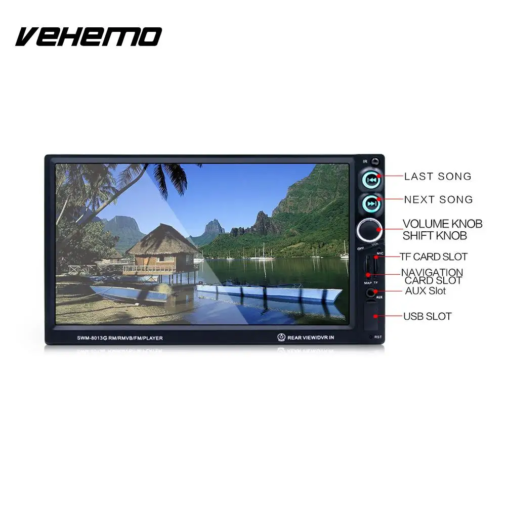 

VEHEMO 7 Inch GPS Navigation Function Video Player Car GPS FM Radio MP5 Audio Smart Car MP5 Player Radio Car Stereo