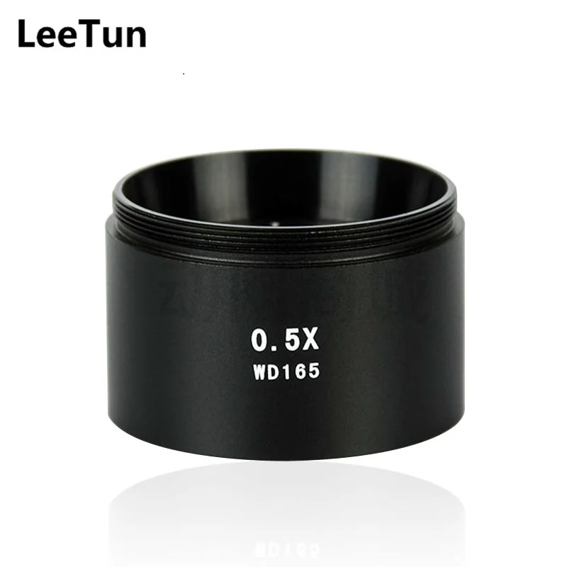 

0.5X Barlow AUX Objective Auxiliary Reduction Lens Thread 1-7/8" M48*0.75 for Stereo Microscope Working Distance 165mm WD165