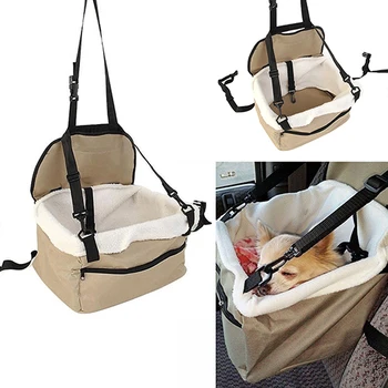 

Home Soft Pet Dog Puppy Cat Kitty Car Seat Booster Seat Carrier Pet Outdoor Car Leash Bag