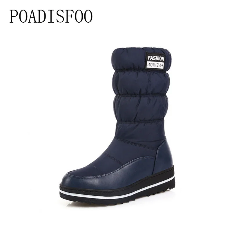 

POADISFOO Puls Size The new 2017 winter snow boots warm high-quality fabrics and lightweight platform snow boots.X-90