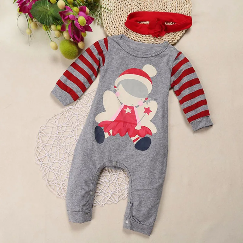Bear Leader/Детские комбинезоны; коллекция года; рождественский стиль; одежда с длинными рукавами для маленьких мальчиков и девочек; костюмы для новорожденных; комплекты осенней одежды
