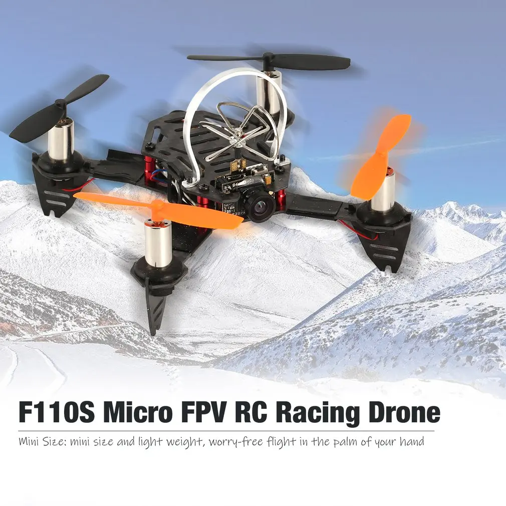 

Radiolink F110S Micro Racing Drone RC Quadcopter R8FM Receiver Carbon Fiber 200mW 40CH FPV Camera High Speed Carbon Fiber Model
