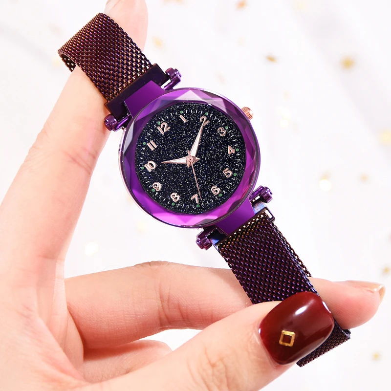 Luxurious Ladies Watches Magnetic Starry Sky Feminine Clock Quartz Wristwatch Vogue Women Wrist Watch reloj mujer relogio feminino 5 Luxury Women Watches Magnetic Starry Sky Female Clock Quartz Wristwatch Fashion Ladies Wrist Watch reloj mujer