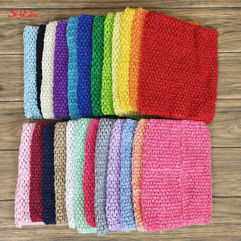 23  20cm Handmade Children Elastic Chest Wrap Baby Tulle skirt Girl Crochet Tutu Tube Tops Wide For Sewing Knitted skirt 5z (64)