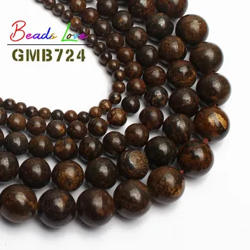 

Natural Stone beads Bronzite Round Loose Spacer Beads for Jewelry Making Diy Necklace Bracelet 15.5" 4mm 6mm 8mm 10mm Pick Size