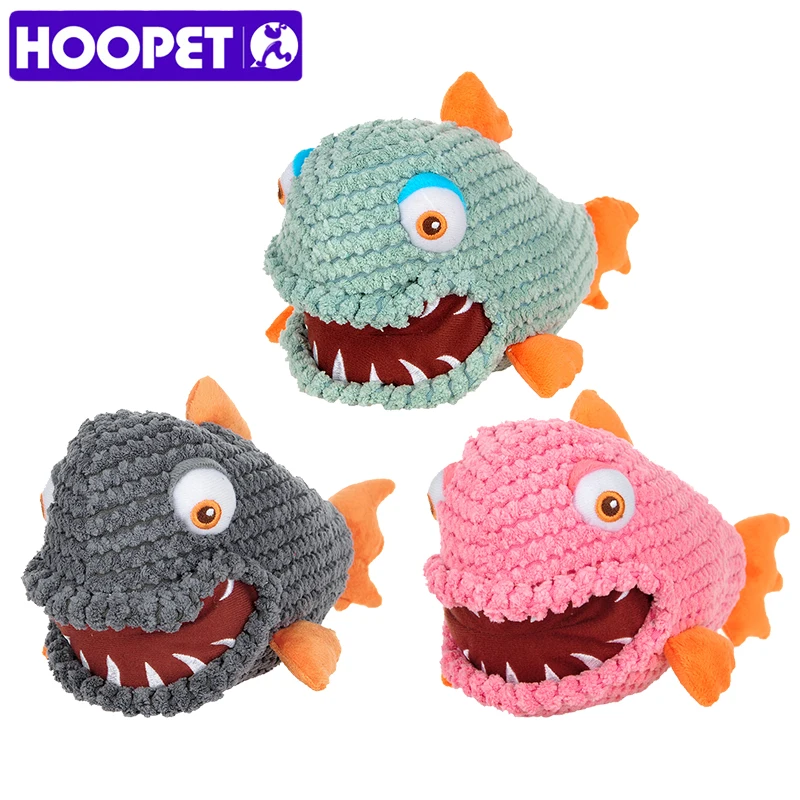 

HOOPET Dog Piranha Sound Toy Pet Chew Training Product Funny 3 Colors Interactive Toy for Puppy