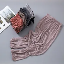 Для сна, низ для женщин, хлопок, длинные штаны для женщин, домашняя, чистая цветная Пижама, сексуальные, мягкие, летние штаны, большой размер, Студенческая одежда для сна