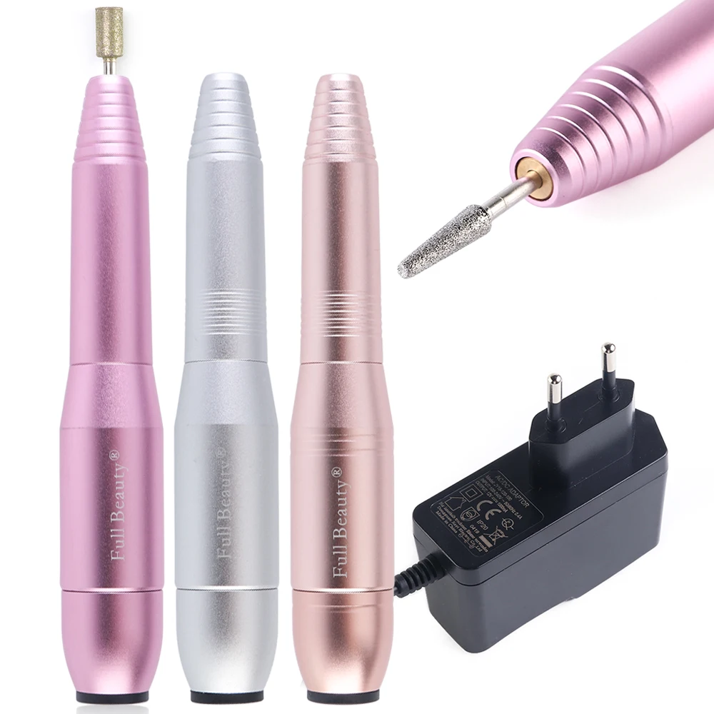 

Electric Nail Drill Pen Mini Drill Machine Manicure Pedicure Nail Drilling Bits Cutter Accessories Set Nail Art Tools TRMT01-03