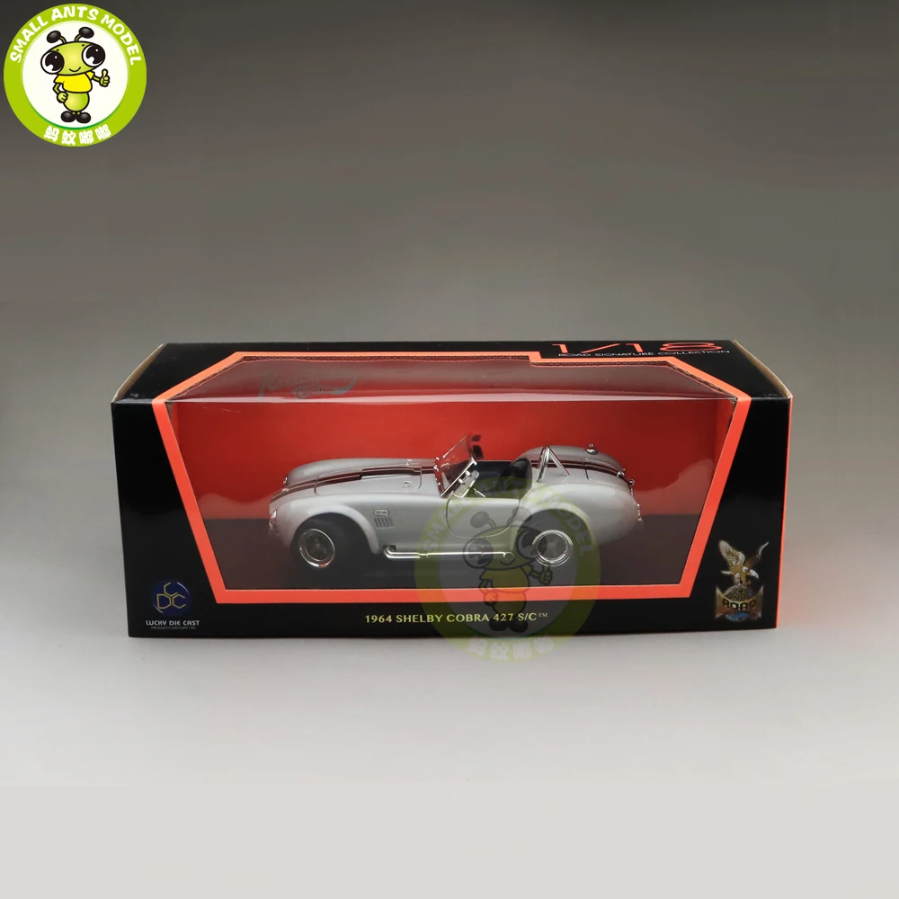 1/18 1964 Ford Shelby COBRA 427 S/C дорожный знак литой модельный автомобиль игрушки подарок для мальчиков девочек