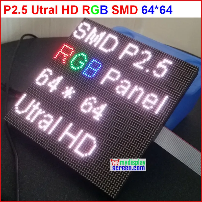 

DIY p2.5 led display module, 2.5mm pixel indoor rgb full color led screen,1/32 scan 160*160mm p2.5 full color led display panel