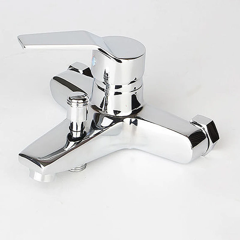 

Zinc Alloy Triple Hot Cold Shower Faucet Simple Shower Tap Bathtub Faucet Shower