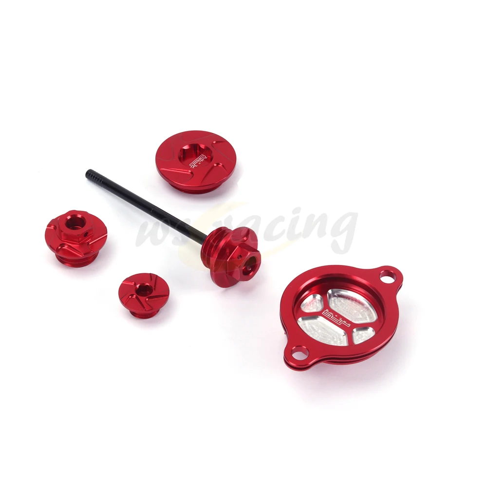 CNC Timing Screw Bolt Oil Filter Cap Dipstick For Honda CRF250R CRF