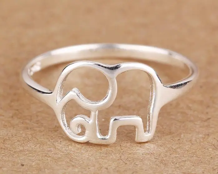 

yiustar New Fashion Vintage Ring Animal ring Elephant Ring Set Size 7 Personality Adjustable Animal Ring SYJZ029