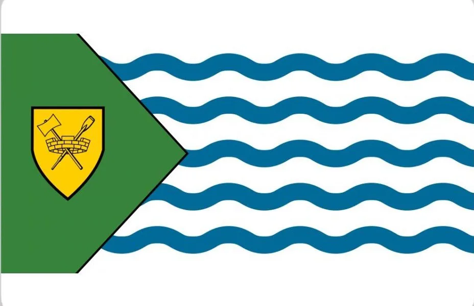 Canada, British Columbia, Vancouver City Grommets Large Indoor Outdoor Flag Banner metal holes