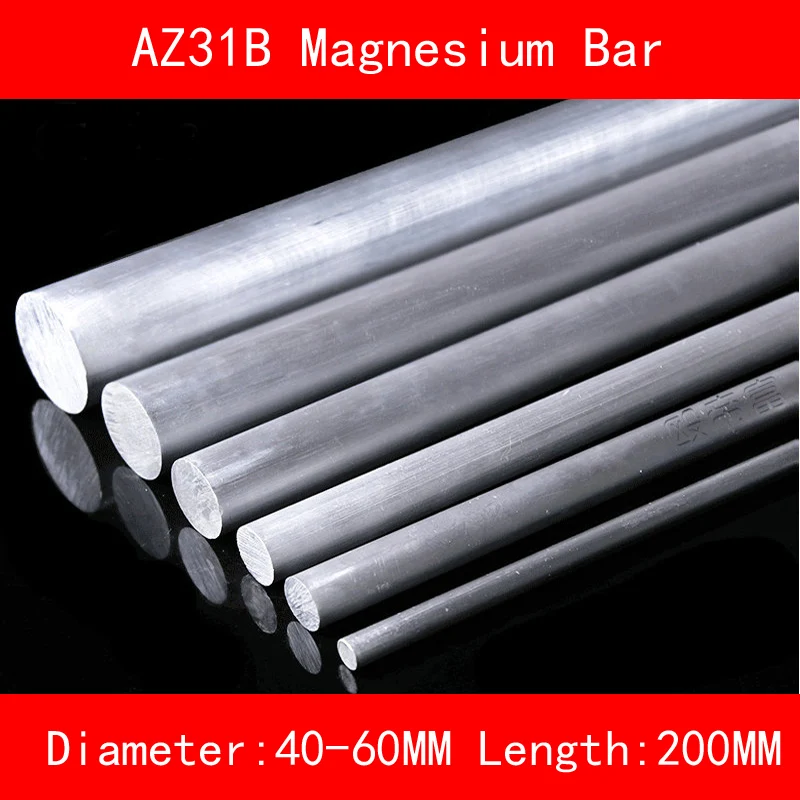 

Diameter 40mm 50mm 60mm Length 200mm AZ31B Magnesium Bar Mg Metal rod