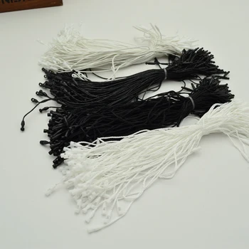 

980pcs/lot Good quality Polyester and wax Hang Tag String Snap Lock Pin Loop Fastener Ties