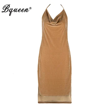 

Bqueen Fashion Loose Mini Lace Up Women Party Dress Vestidos Sexy Spaghetti Strap Halter Backless V Neck Women Nightclub Dress