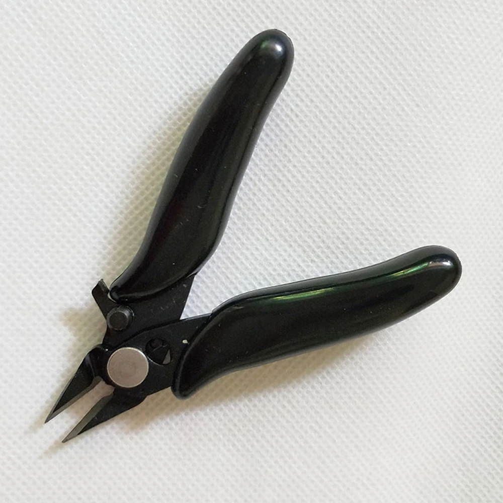 

Diagonal Pliers 3.5 Inch Mini Wire Cutter Small Soft Cutting Electronic Pliers Wires Insulating Rubber Handle Model Pliers
