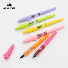 Jinhao Shark Fountain Pens 0.38mm novel Calligraphy Ink Pen calligraphy pen Student Stationery gift fountain pen Plume Customiz duke fountain pen calligraphy elbow art fountain pen calligraphy pen free shipping