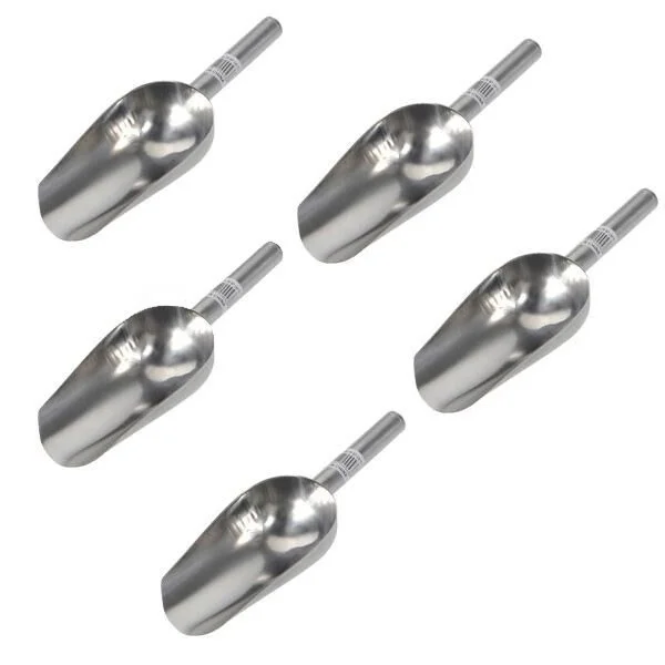 5x Ice Tong+ 5x 5oz Scoop set Wedding Birthday Party Candy Buffet Bar Stainless Still Set Kit