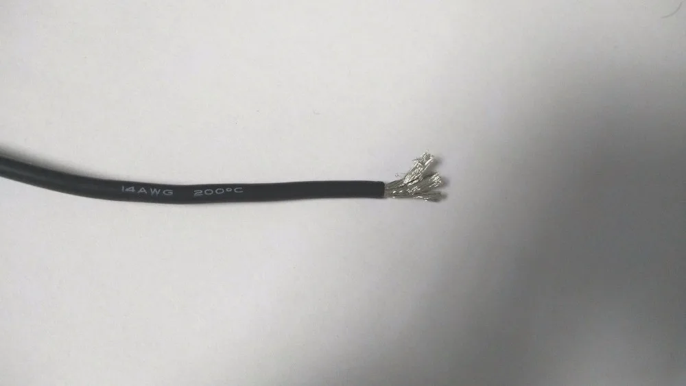 

3000V 14AWG 10M BLACK Silicone Wire Flexible Stranded Copper Cable