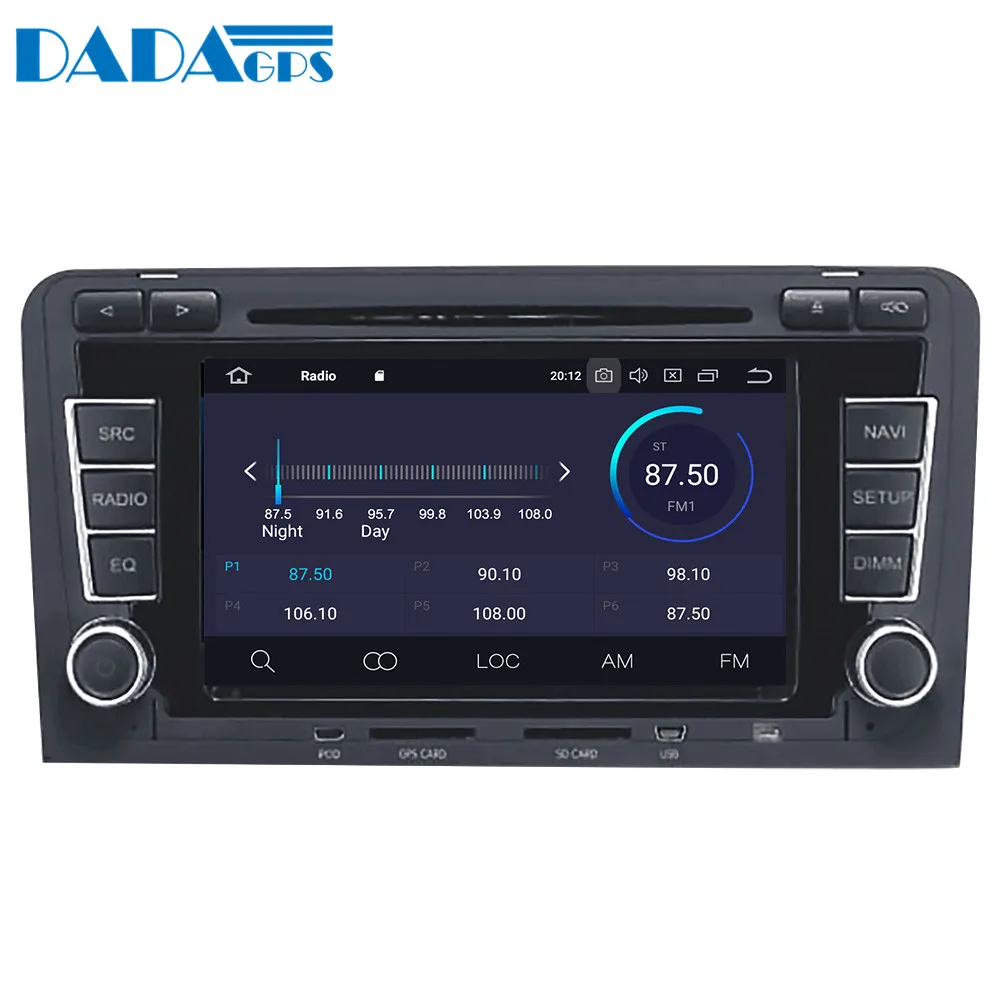 Top Android 9.0 4+64GB px5 Built-in DSP Car multimedia DVD Player GPS Radio For Audi A3 S3 2003-2013 GPS Navigation stereo Video 4