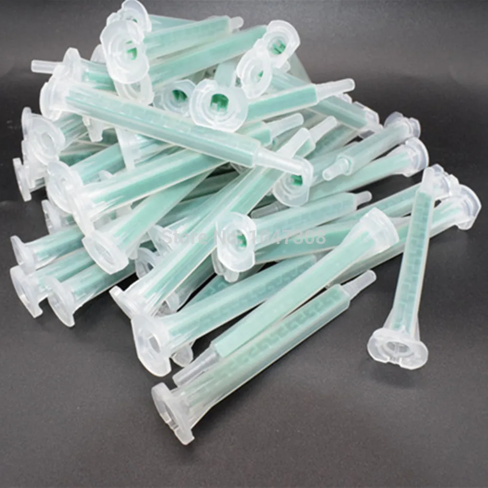 Description Picture 2 of item50pcs 1:1 Epoxy Static Mixing Nozzle Mixing Nozzles Tips Adhesive Mixer Applicator