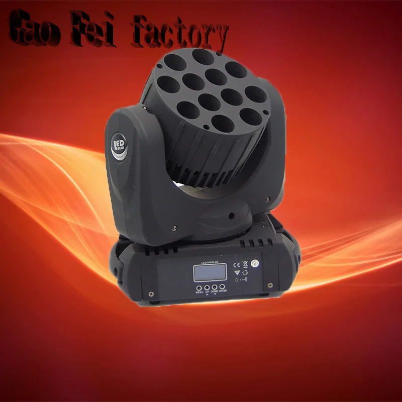 

12X12W LED Moving Head Light RGBW 4IN1 beam 16CH DMX512 Autosound control Stage Disco DJ Lighting for Indoor Party Club