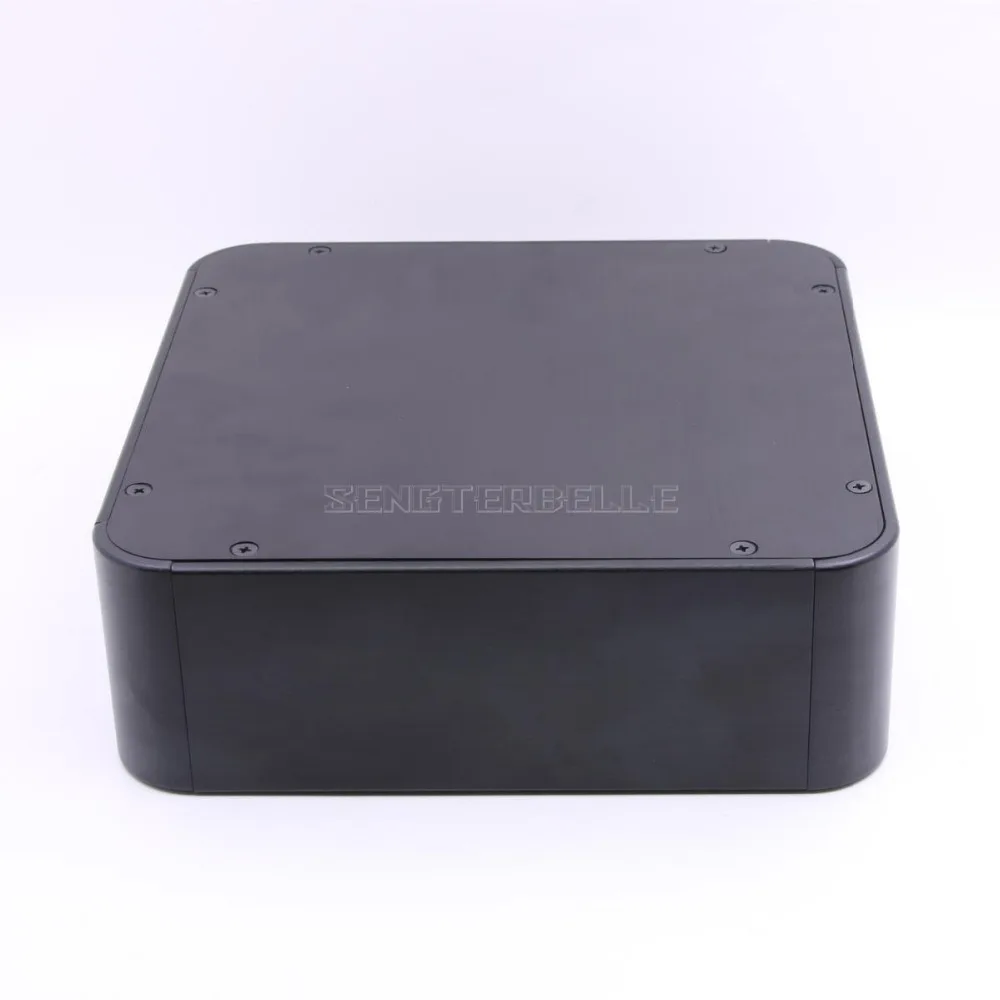 2107 Черный Полный алюминиевый предусилитель корпус усилителя шасси аудио усилитель коробка DIY оболочка
