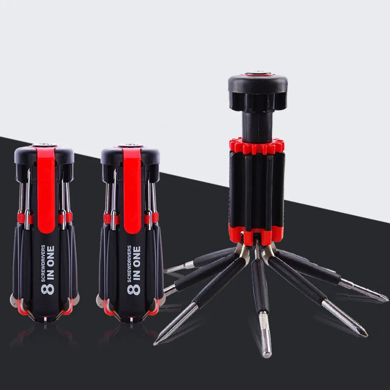 

Newest Portable Multifunction Screwdriver Set With Led Light Flat Screw Drivers Kit