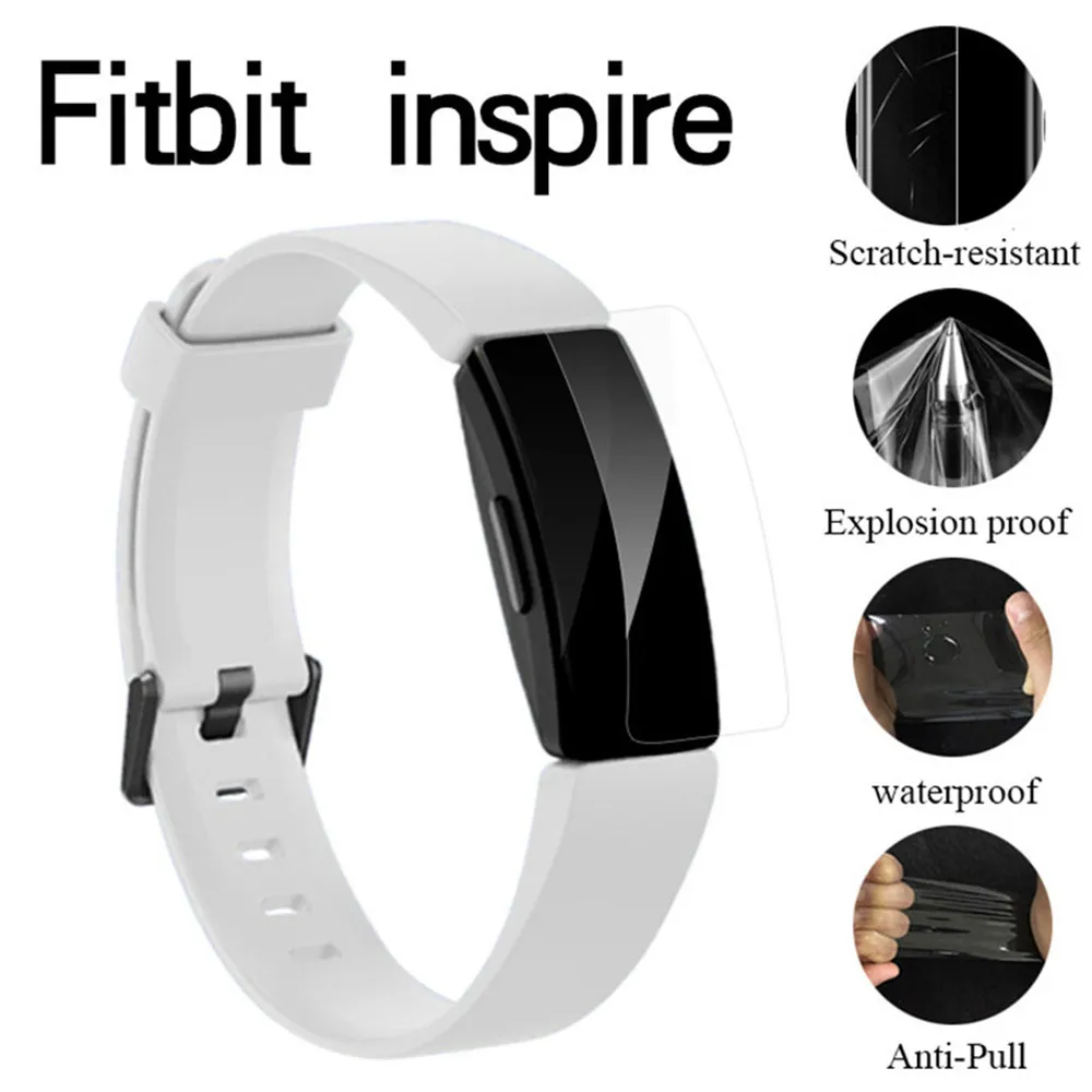 HD ТПУ Мягкий пленка для Fitbit Inspire/Inspire HR Водонепроницаемый царапинам Защитная пленка полный Экран Защитная крышка