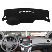 Для Chevrolet Cruze 2009- приборной панели автомобиля Избегайте свет Pad инструмент крышка платформы стол Коврики силиконовые Нескользящие задней поверхности