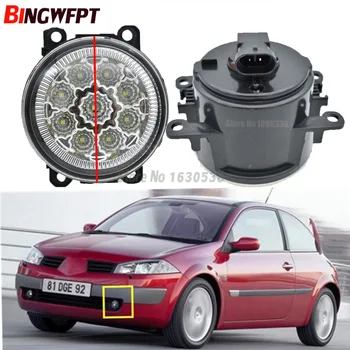 

2x Car Exterior Accessories H11 LED Fog Lamps Front Bumper Auxiliary Passing Lights For Renault Megane 2 Saloon LM 2003~2015