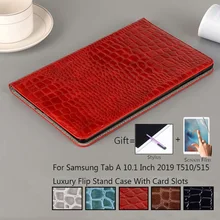 Для samsung Galaxy Tab A SM-T510 SM-T515 T510 T515 чехол ультра тонкий роскошный чехол-подставка из искусственной кожи для Tab A 10,1