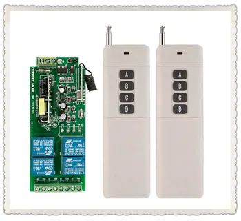 

Long Transmitter AC85v~250V 110V 230V 4CH Wireless Remote Control Switch 220V Relay Output Radio RF Transmitter Receiver