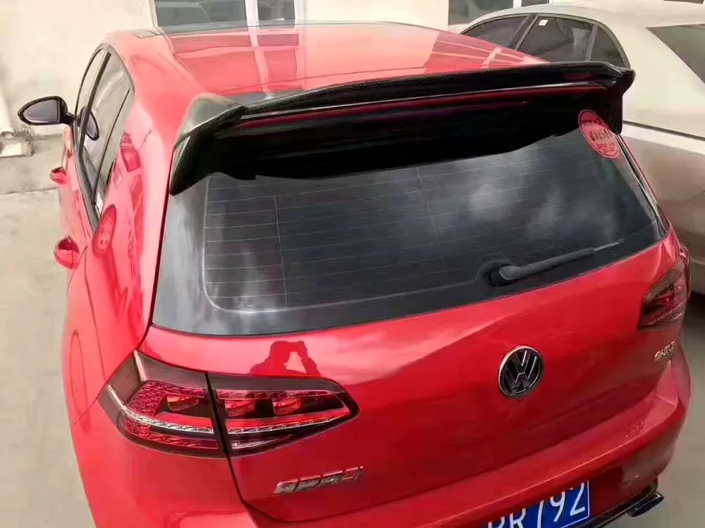 Aspec ppv400 high quality real Carbon fiber/primer unpainted FRP Car Roof Spoiler For Volkswagen GOLF7 MK7 7.5 GTI/R 2014-2017