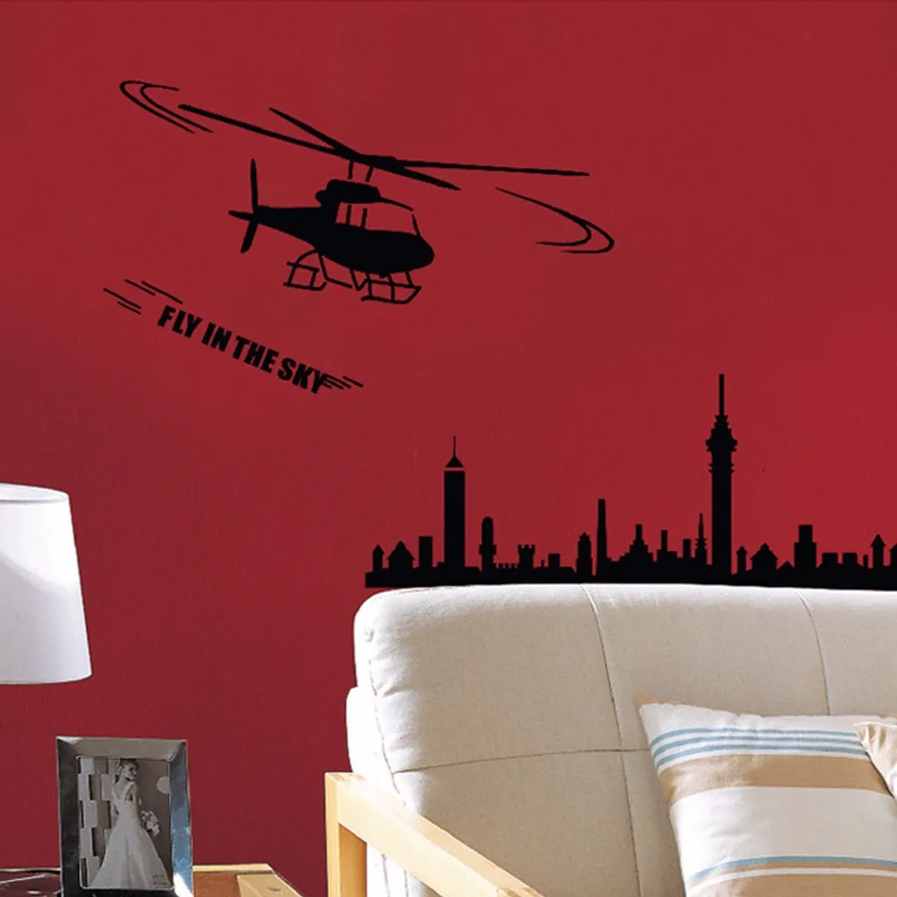 Hoge kwaliteit groothandel helicopter muurstickers van chinese ...