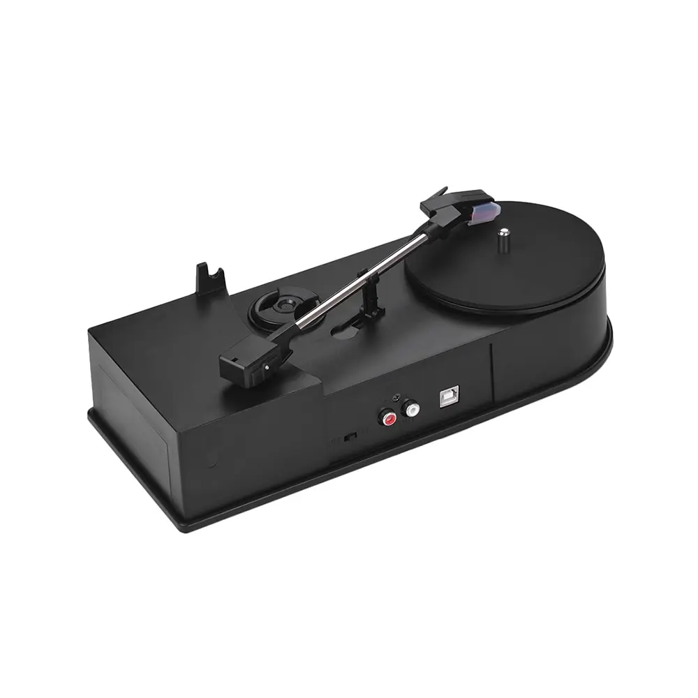 

Mini USB Stereo Turntable Vinyl Record Player 2-Speed(33/45 RPM) MP3/ WAV Converter Function with RCA Outputs