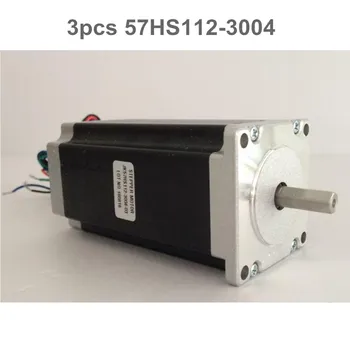 

3pcs Single shaft Nema23 Stepper Motor 57HS112-3004 425 oz/in ( 3NM ) 3A 4Lead, 112mm CNC Mill Cut Laser Engraving 3d printer
