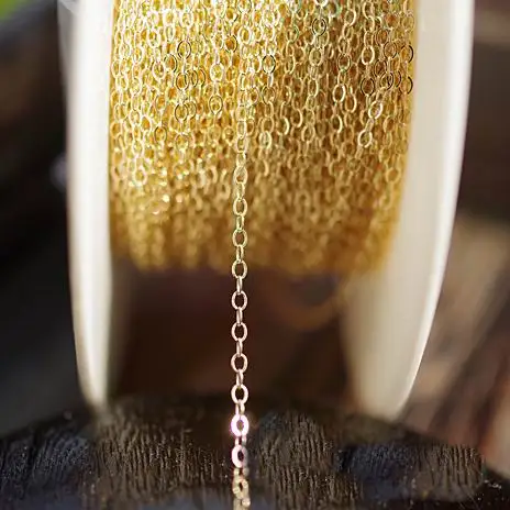 b25001-Gold-filled-thin-chain-good-quality-necklace-diy-material-free-shipping