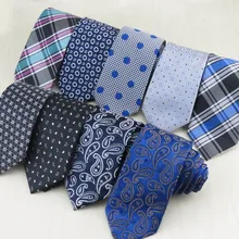 Мужские Узкие галстуки в Корейском стиле/в горошек/в виде цветка кешью/в сетку/Классический светильник с узором в виде снежных цветов