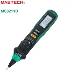 Mastech MS8211D ручка Тип Цифровой мультиметр Авто Диапазон DMM мультиметр метр Напряжение ток Тесты er логический уровень Тесты переключатель