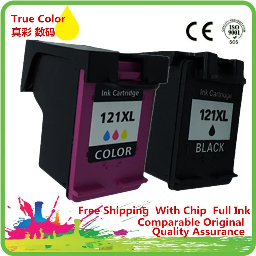 

Ink Cartridges Remanufactured For HP 121 XL HP121 HP121XL 121XL CC641HE CC644H Deskjet D2563 F4283 F2423 F2483 F2493 F4213 F4275